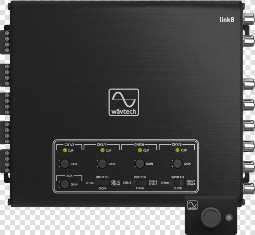 Link8 Top View W remote   Wavtech 8 channel Line Output Converter Link 8  HD Png DownloadTransparent PNG