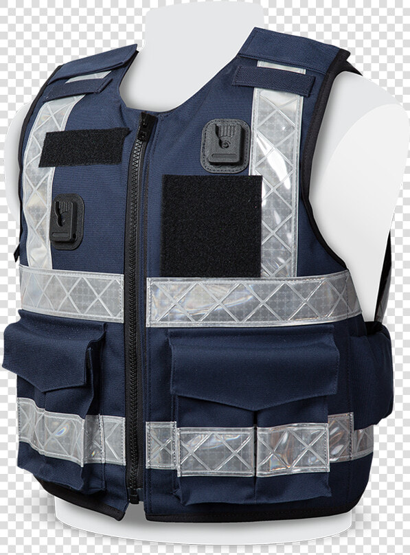 Ppss Stab Proof Vests   Navy Blue Reflective Vest  HD Png DownloadTransparent PNG