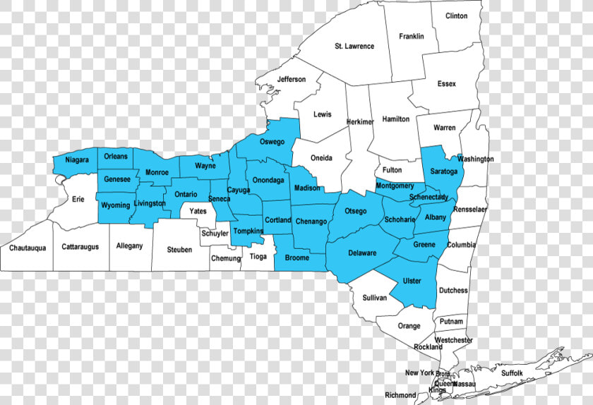 New York Map Py15 16 Nocolor   Lake George On Map  HD Png DownloadTransparent PNG