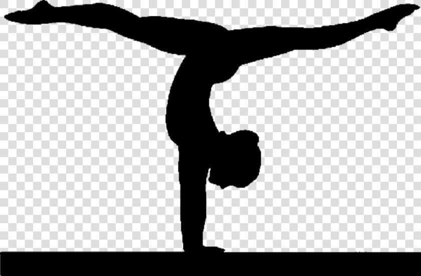 Png Gymnastics Black And   Transparent Background Gymnast Silhouette  Png DownloadTransparent PNG