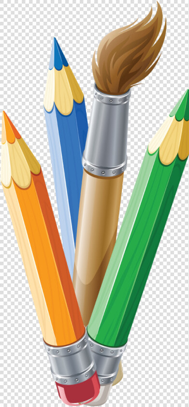 Transparent Pencil Cup Png   Pencil And Brush Drawing  Png DownloadTransparent PNG