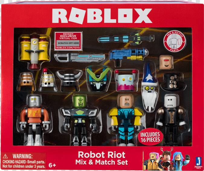 Σετ Φιγούρες Roblox Με Αξεσουάρ Σειρά 3 4   Roblox Toys Robot Riot  HD Png DownloadTransparent PNG