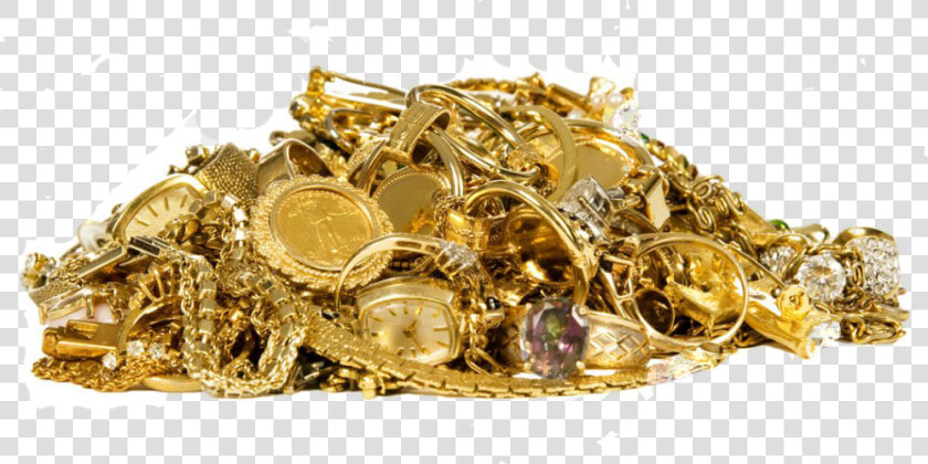 Cash For Gold In Ma   Pile Of Gold Jewelry  HD Png DownloadTransparent PNG