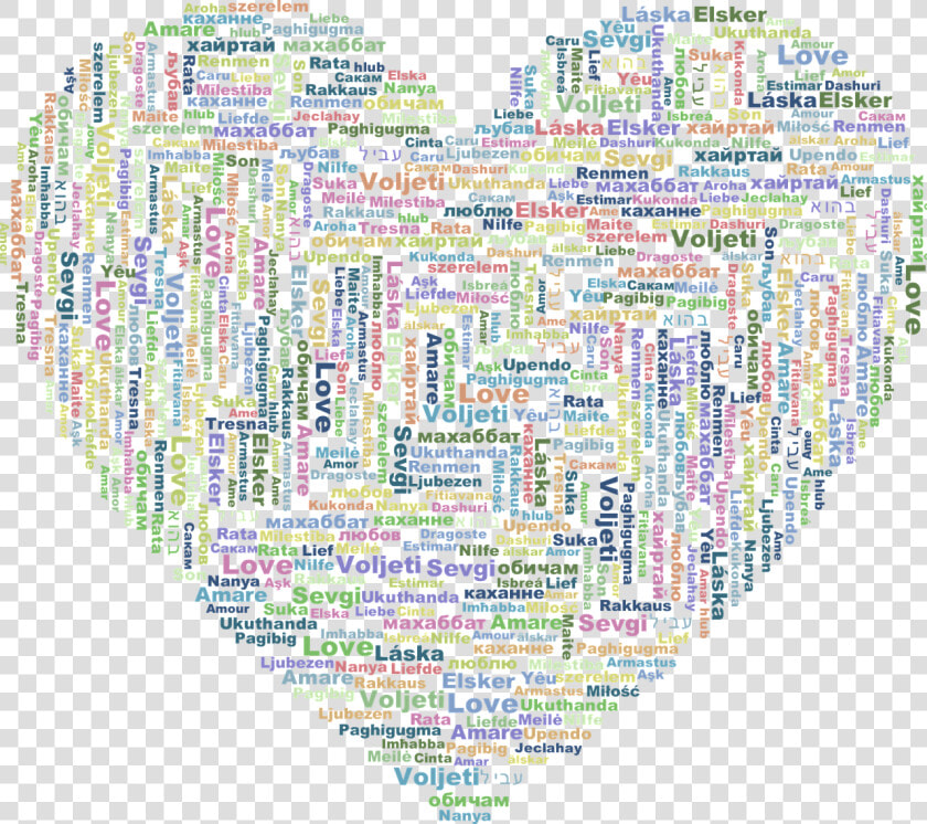 Love Multilingual  HD Png DownloadTransparent PNG