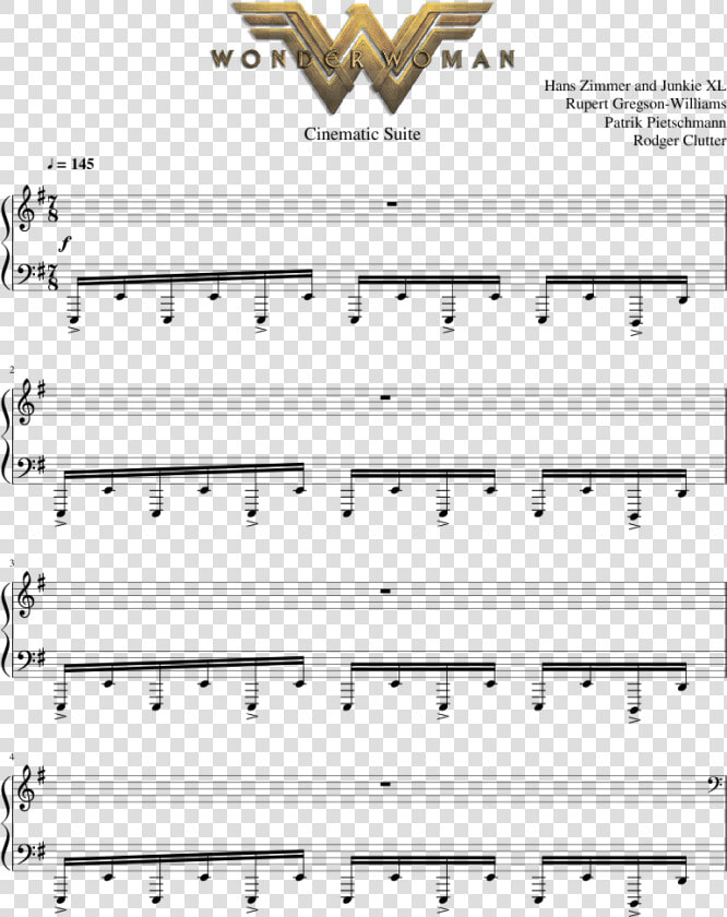 Wonder Woman Theme Cello Sheet Music  HD Png DownloadTransparent PNG