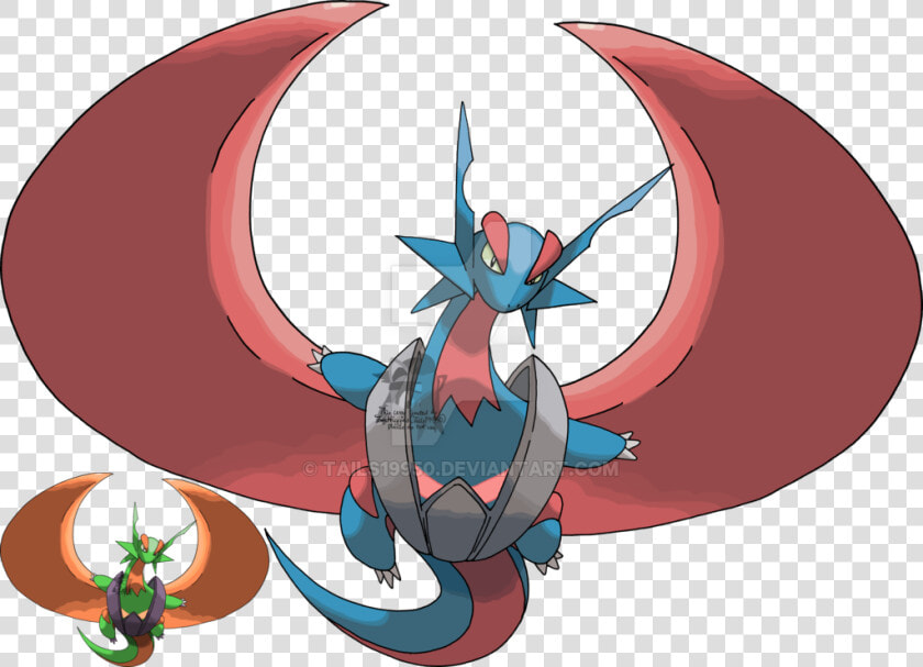 Thumb Image   Mega Salamence Drawing  HD Png DownloadTransparent PNG