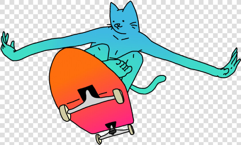  cat  ripndip  thrasher  skate  freetoedit   Leon Karssen Skateboard  HD Png DownloadTransparent PNG