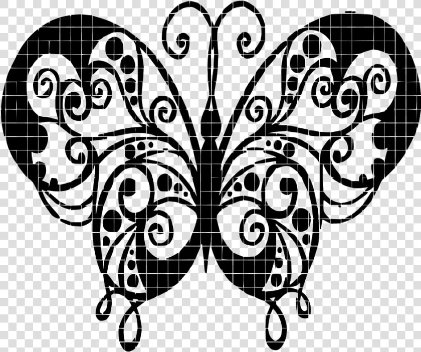 Svg Swirls Butterfly   Animal Arabesque  HD Png DownloadTransparent PNG