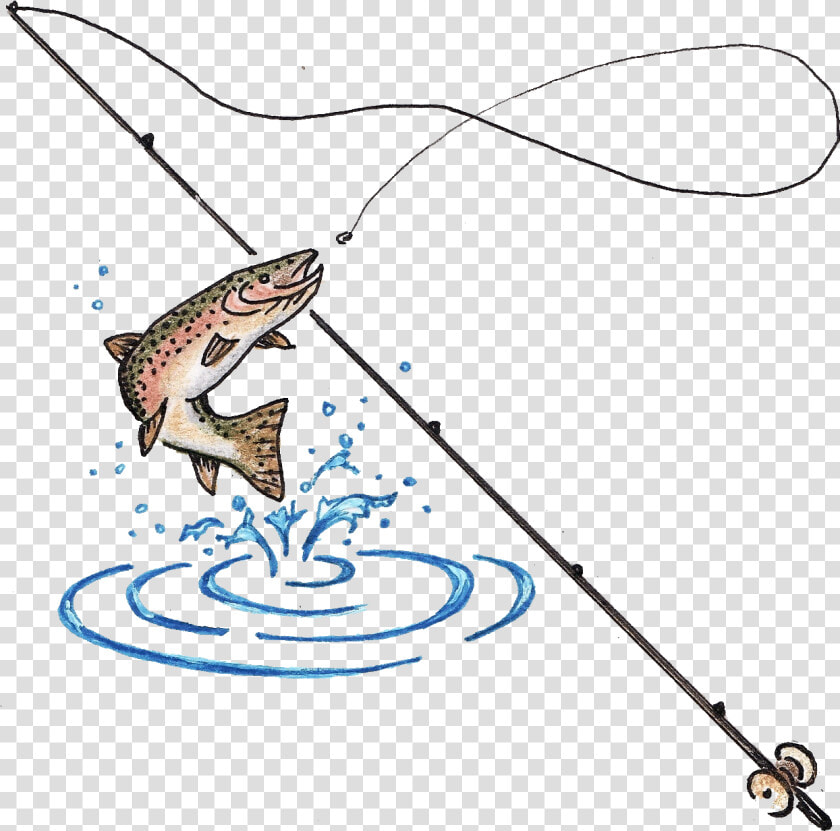 Fishing Pole Clipart Fishing Tool   Fishing Rod And Fish  HD Png DownloadTransparent PNG