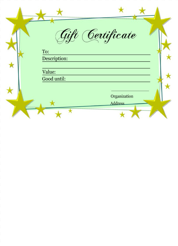 Homemade Gift Certificate Template Main Image   Printable Voucher Template Free  HD Png DownloadTransparent PNG