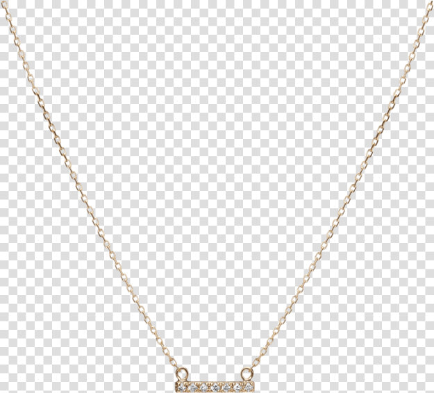 Midi Diamond Bar Pendant   Necklace  HD Png DownloadTransparent PNG