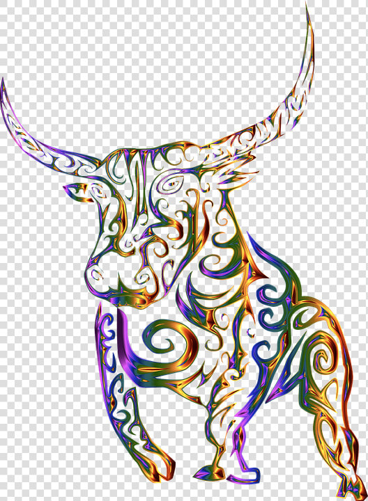 Tribal  Bull  Cow  Abstract  Line Art  Design  Tattoo   Bull Abstract Png  Transparent PngTransparent PNG