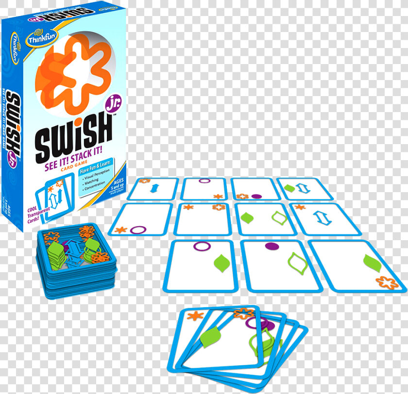 Thinkfun Swish Junior Pattern Matching Puzzle Game   Swish Junior Card Game  HD Png DownloadTransparent PNG