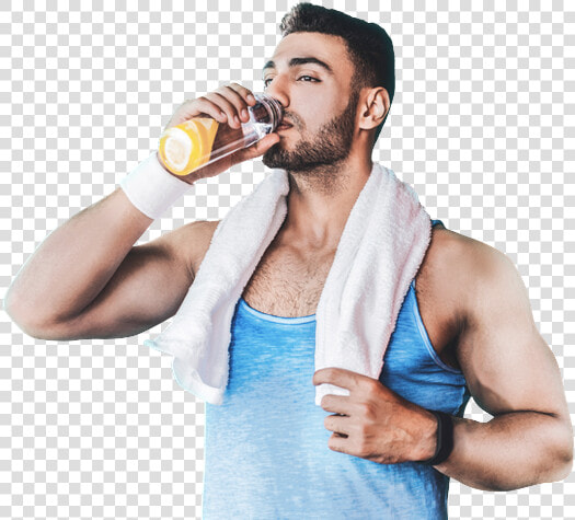 Individualized Nutrition Counseling   Fitness Man Drinking Png  Transparent PngTransparent PNG