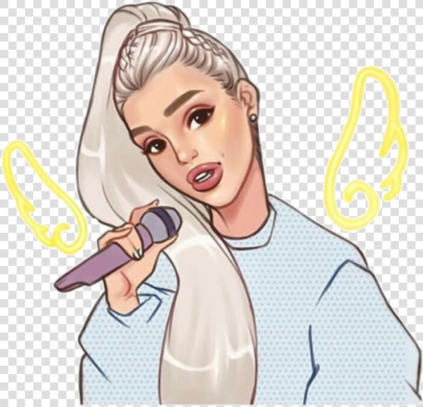 Ariana Grande Blonde Ponytail Drawing   Transparent   Ariana Grande Blonde Ponytail Drawing  HD Png DownloadTransparent PNG