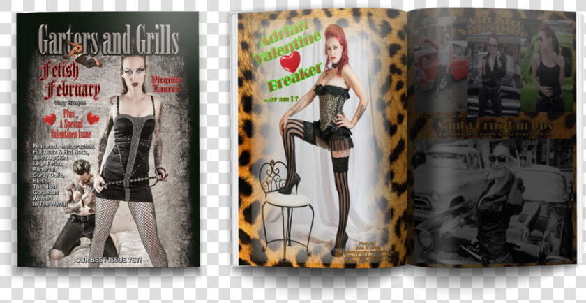 Garters And Grills Magazine Gandg Fetish Feb Valentine  HD Png DownloadTransparent PNG