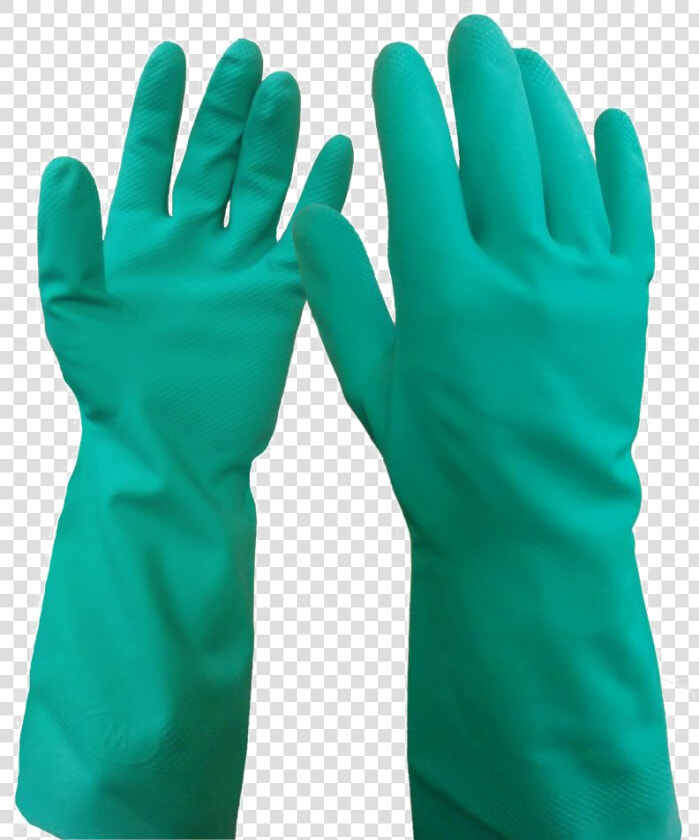 Nitrile Gauntlet Flock Lined Rubber Gloves  Latex Gloves    Rubber Gloves Clipart Transparent Background  HD Png DownloadTransparent PNG