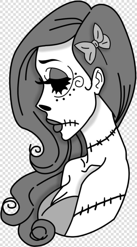 Owyn Degnen Corpse Ariel B W 1 Clipart   Png Download   Cartoon  Transparent PngTransparent PNG