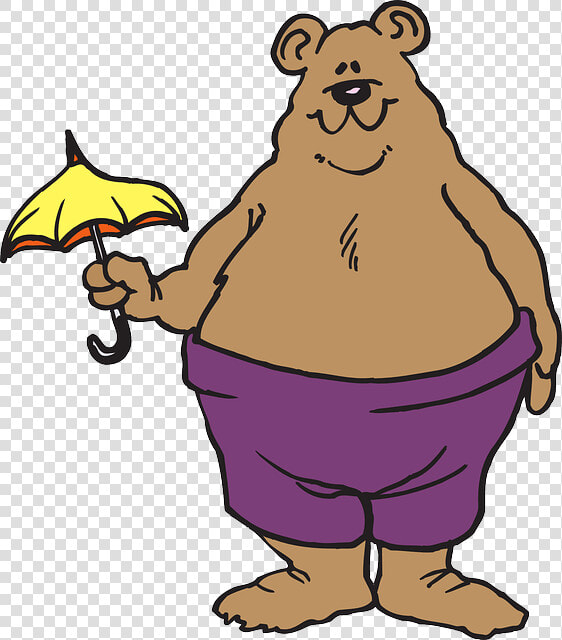 Oso Con Paraguas Clipart   Png Download   Bear With Small Umbrella  Transparent PngTransparent PNG