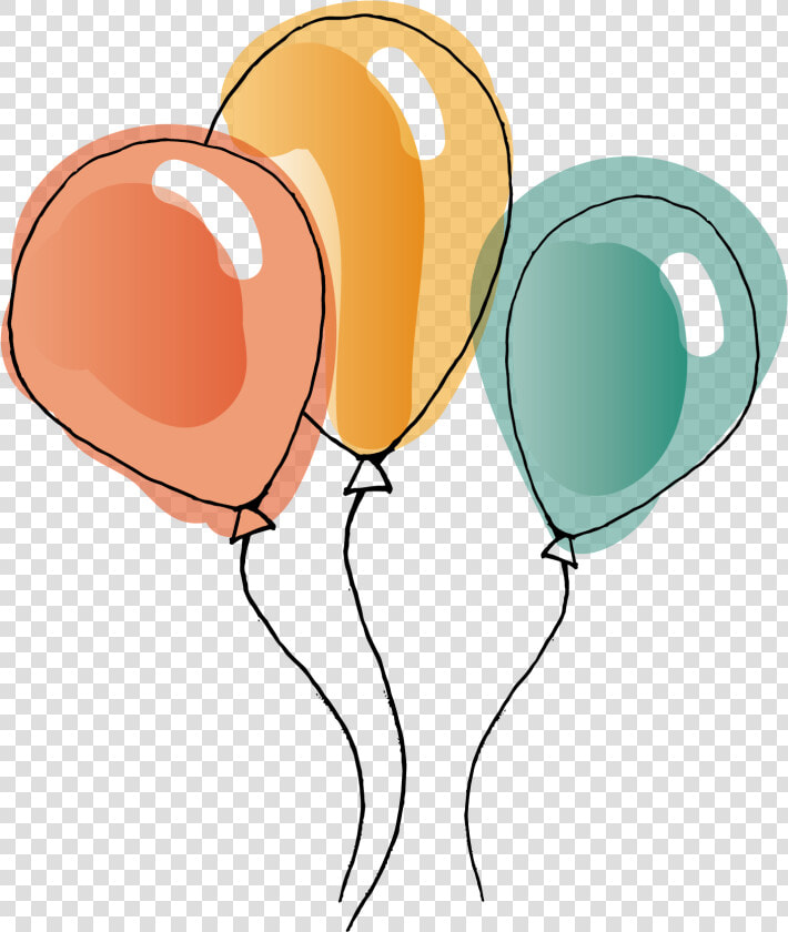 Watercolor Balloon Vector Painting Download Hd Png   Transparent Background Balloons Clip Art  Png DownloadTransparent PNG