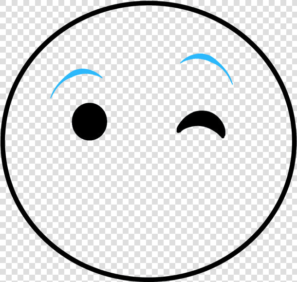 How To Draw Tongue Out Emoji   Happy Face Winking Drawing  HD Png DownloadTransparent PNG