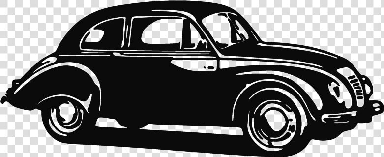 Vector Drawing Retro Ford Png Download   Vintage Car Silhouette  Transparent PngTransparent PNG