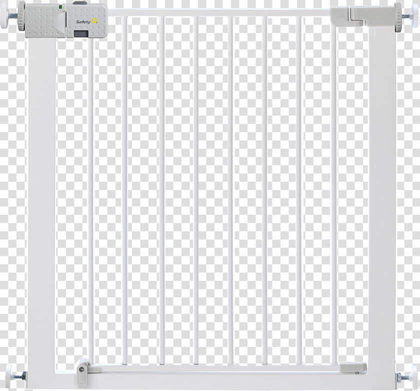 White Safety 1st Securtech Simply Close Metal Gate   Gate  HD Png DownloadTransparent PNG