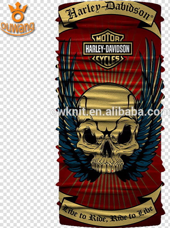 Ski Motorcycle Biker Snowboard Seamless Skull Tube   Harley Davidson  HD Png DownloadTransparent PNG