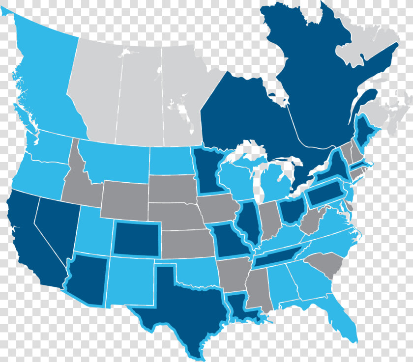 Canada Map United Contiguous States State Blank Clipart   North America Map Graphic  HD Png DownloadTransparent PNG