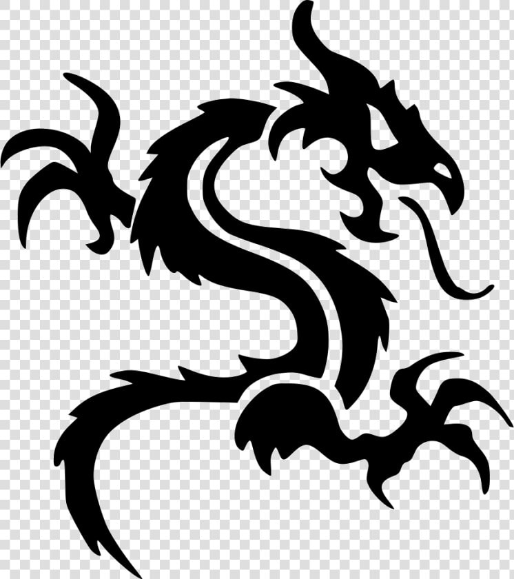 Dragon Fire Tattoo Celtic Animal   Dragon Black And White Tattoo  HD Png DownloadTransparent PNG