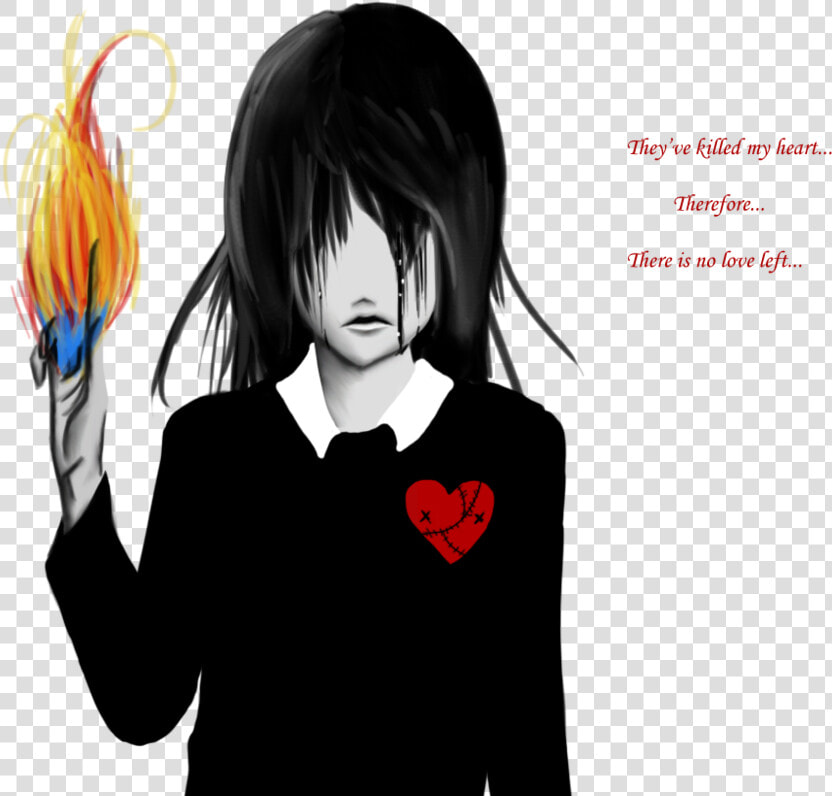 Broken Heart Anime Drawing Manga   Anime Sad Broken Heart  HD Png DownloadTransparent PNG