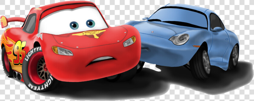 Filme Carros Relampago E Sally   Cars 2 Mcqueen And Sally  HD Png DownloadTransparent PNG