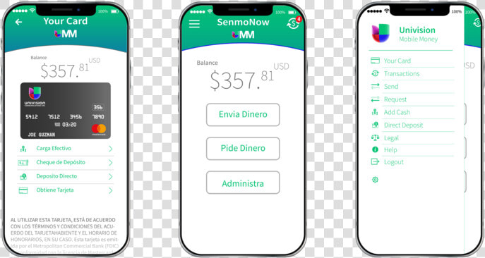 Univision Mobile Money App   Iphone  HD Png DownloadTransparent PNG