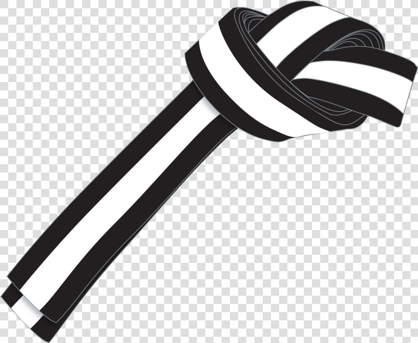 Ichf Black White Belt 1st Gup   White And Black Belt  HD Png DownloadTransparent PNG