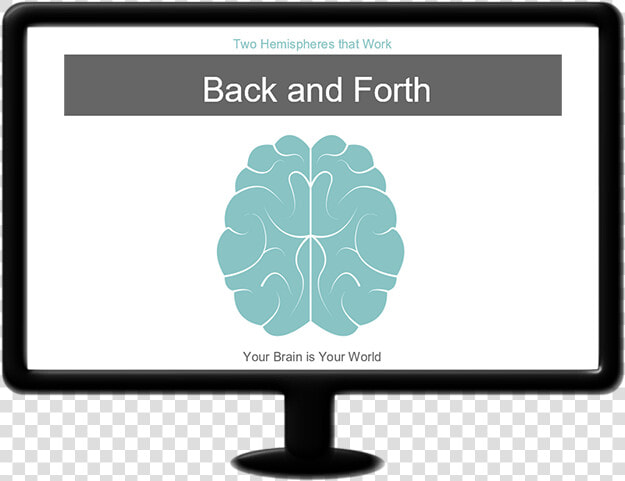 Monitor Showing Chiropractic Powerpoint   Computer Monitor  HD Png DownloadTransparent PNG