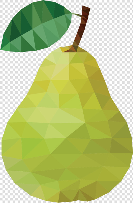 Pear Euclidean Vector Fruit Auglis   Fruits In Geometrical Shapes  HD Png DownloadTransparent PNG