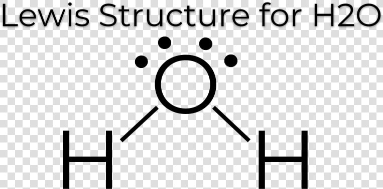 The Lewis Dot Structure   Lewis Structure Of Water  HD Png DownloadTransparent PNG