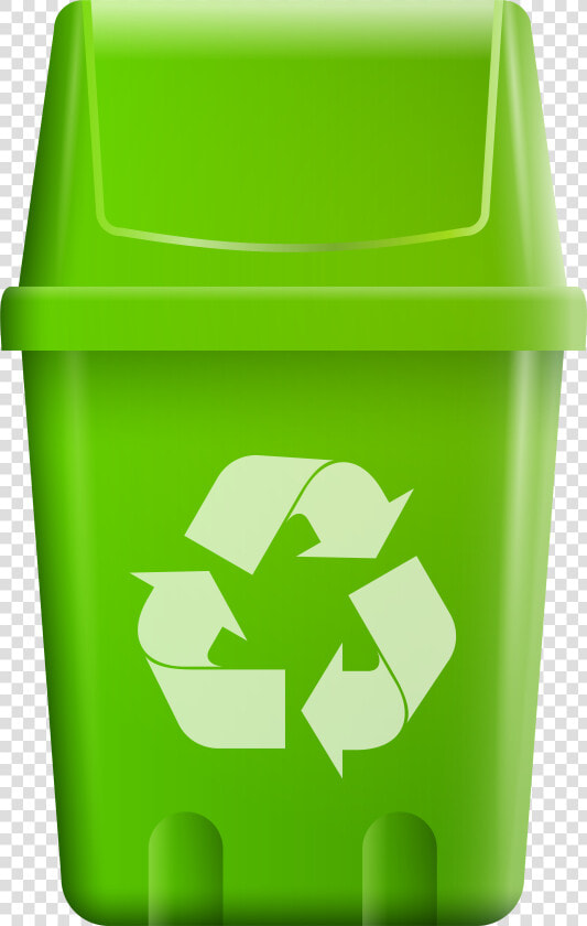 Trash Bin With Recycle Symbol Png Clip Art   Trash Can With Recycling Symbol  Transparent PngTransparent PNG