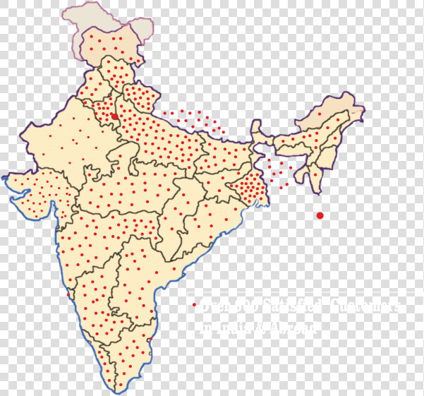 Location Of Indian Space Research Centres  HD Png DownloadTransparent PNG