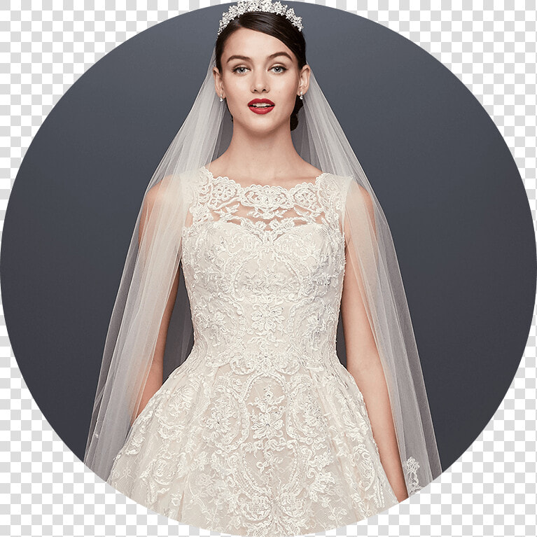 Bride Wearing Lace Petite Wedding Dress   Wedding Dress  HD Png DownloadTransparent PNG