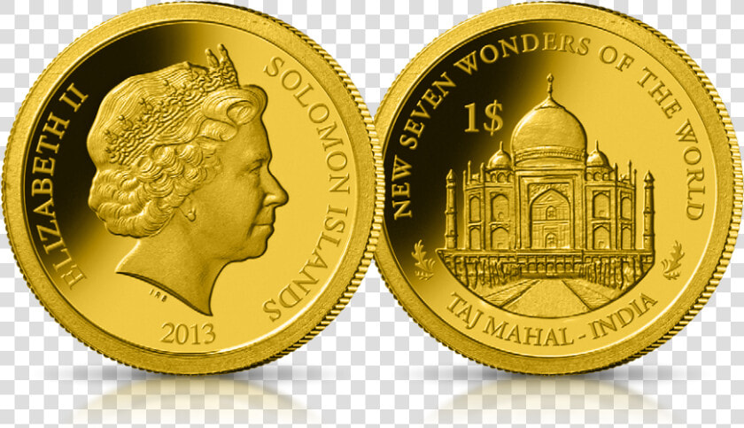 Kolekcja Złote Monety Nowe Siedem Cudów Świata Taj   Old Coins Of Gold India  HD Png DownloadTransparent PNG