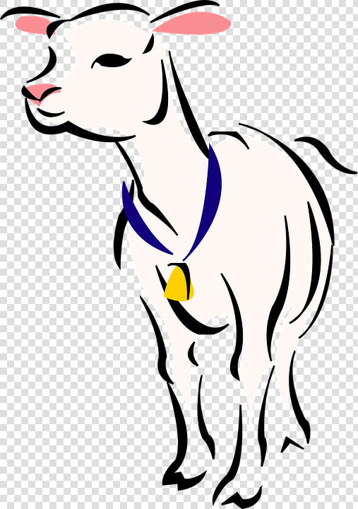 Transparent Shepherd With Sheep Clipart   Sheep With A Bell  HD Png DownloadTransparent PNG