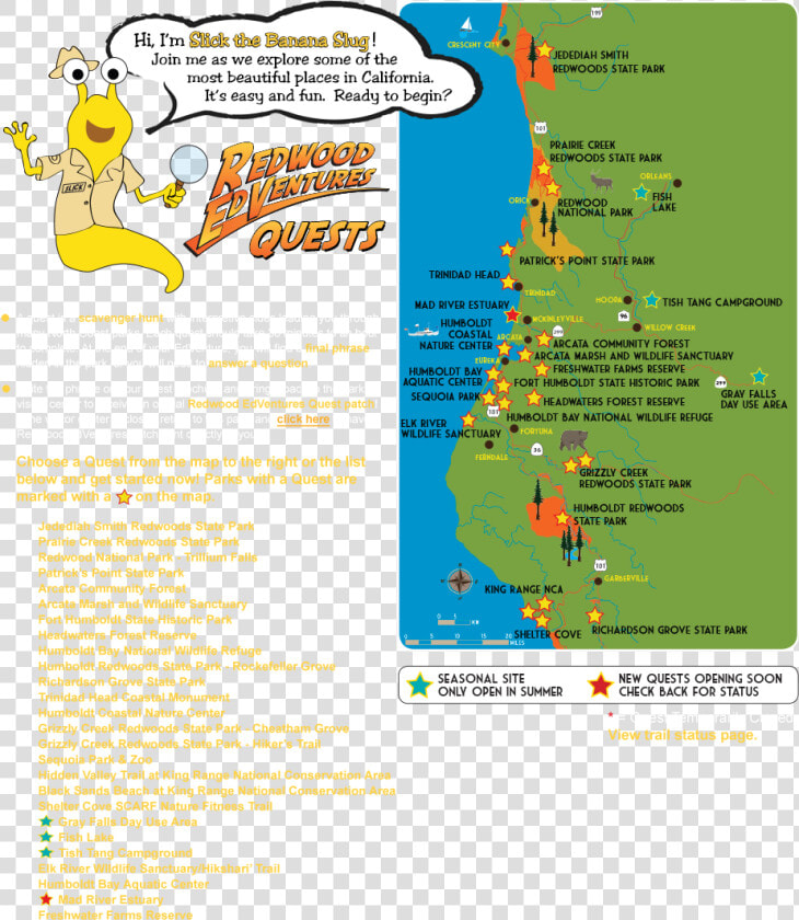 Quest Page Map   Redwood Edventures  HD Png DownloadTransparent PNG