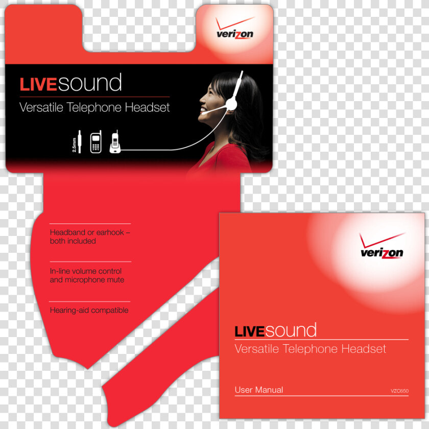 A 5 color Product Clamshell Package Insert For Verizon   Graphic Design  HD Png DownloadTransparent PNG