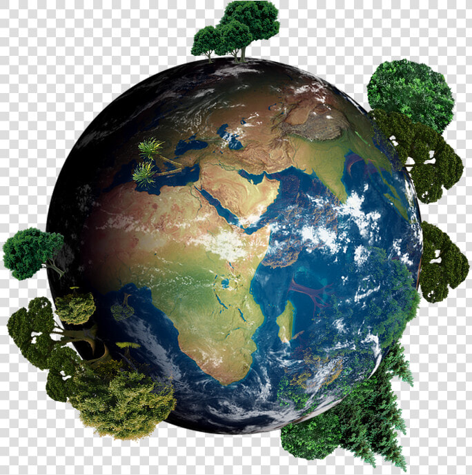 Globe Png Transparent Image   Globe With Trees Png  Png DownloadTransparent PNG