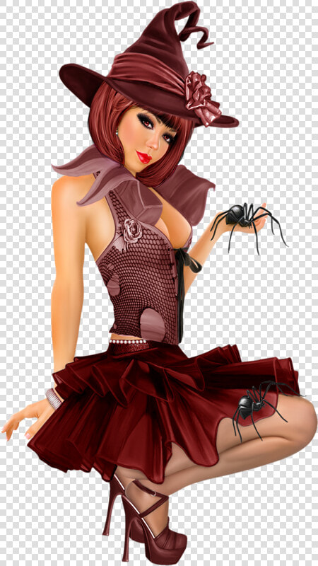 Personnage Femme Halloween   Vi Nina Tubes  HD Png DownloadTransparent PNG