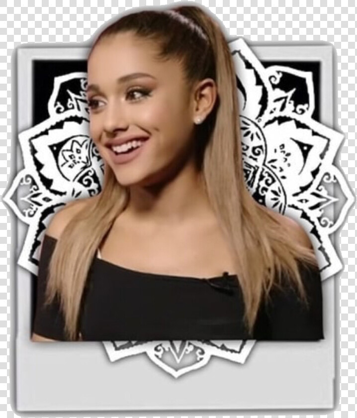  ariana  grande  tumblr  cute  girl  black  outfit   Blond  HD Png DownloadTransparent PNG