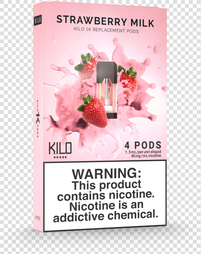 Kilo Pods Strawberry Milk  HD Png DownloadTransparent PNG