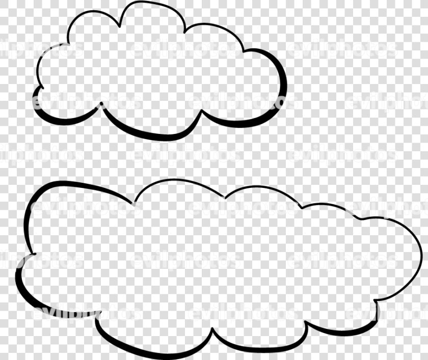 Cloud Drawing Vector And Stock Photo   Clouds Drawings  HD Png DownloadTransparent PNG