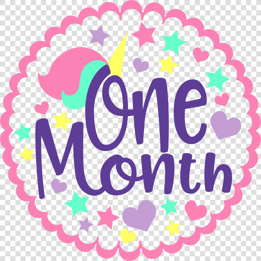 Happy Birthday Svg  Birthday Svg  Birthday Clip Art    First Month Happy 1st Month Baby  HD Png DownloadTransparent PNG